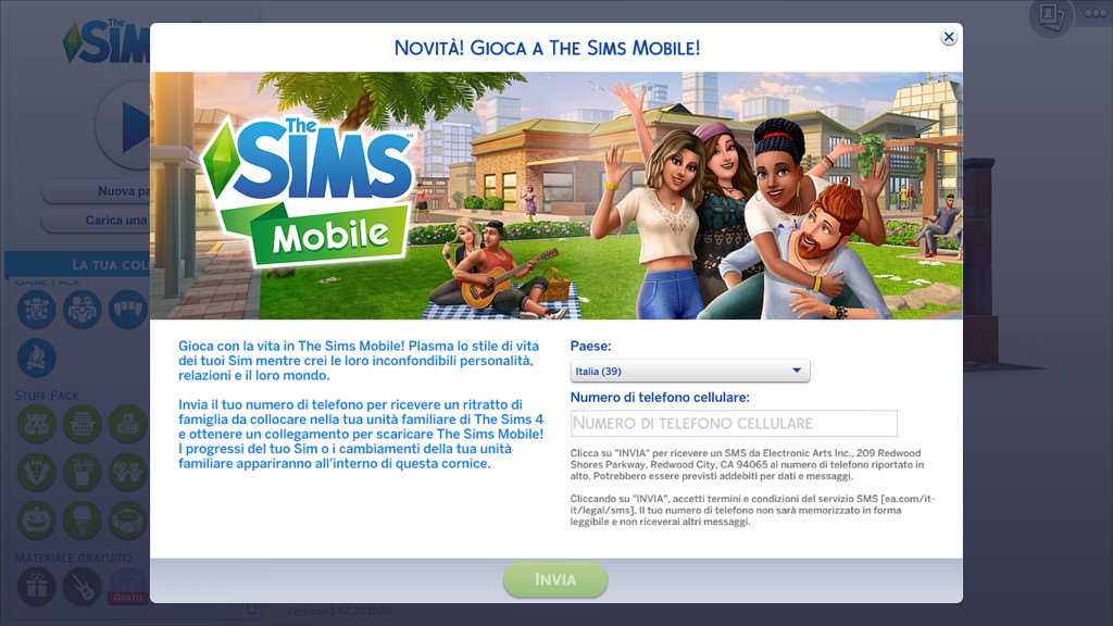 The Sims 4 - Scarica The Sims Mobile e sblocca il ritratto di famiglia