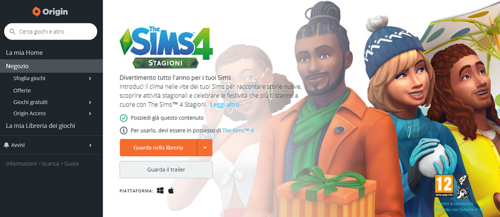 The Sims 4 Stagioni - Ora disponibile su Origin!