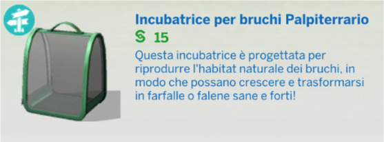 Guida alle farfalle di The Sims 4 All'Avventura: incubatore