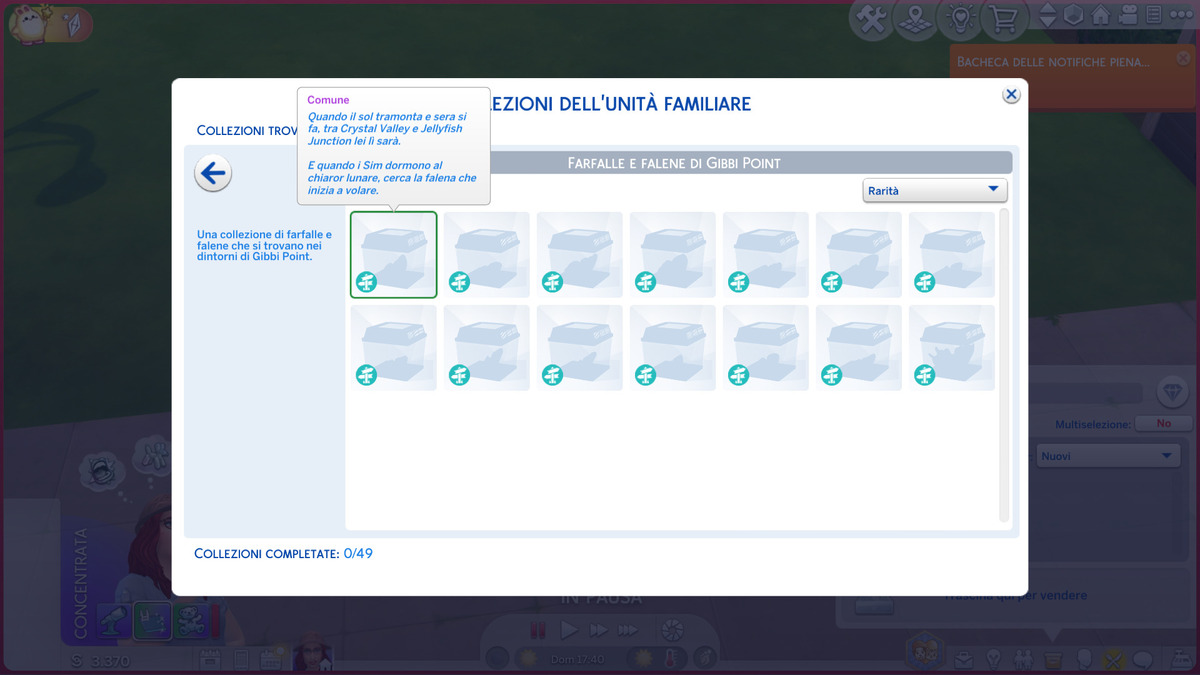 Guida alle farfalle di The Sims 4 All'Avventura: indizi