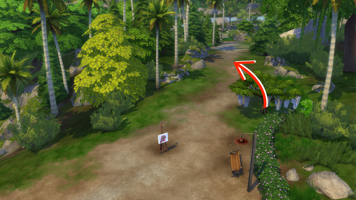 Guida alle farfalle di The Sims 4 All'Avventura: location di Archaeopreponia Demophon