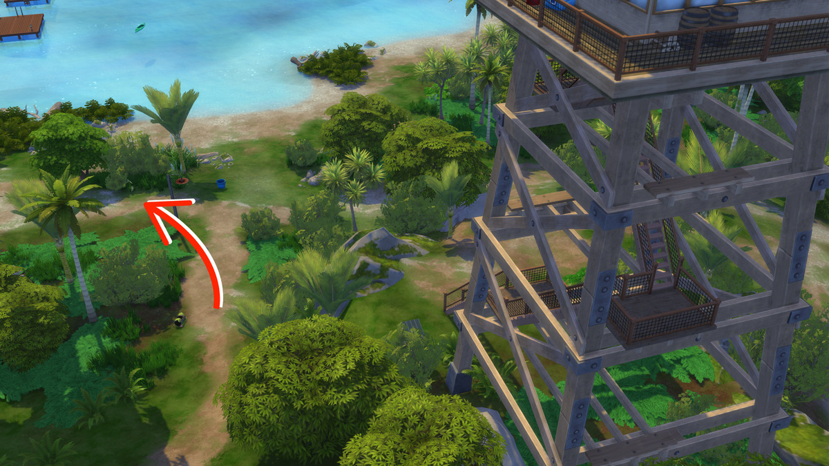 Guida alle farfalle di The Sims 4 All'Avventura: location di Testa di Gufo